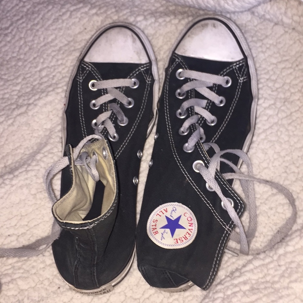 black high top converse